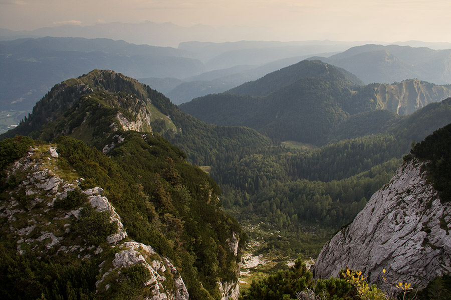 V planino za Črno goro
Sedlo preko katerega pripelje pot s planine za Črno goro. Levo je greben proti Črni gori, spodaj planina in zadaj Kobla.
Ključne besede: črna prst planina za črno goro črna gora kobla