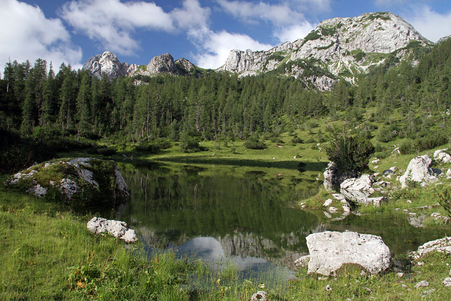 Presihajoče jezero I.
Presihajoče jezero na Malem polju. Zadaj je Jezerski Stog, Adam in Eva ter Prevalski Stog.
Ključne besede: malo polje jezerski prevalski stog adam eva presihajoče jezero