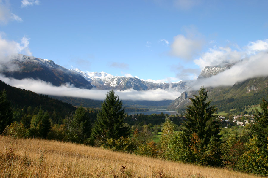 Jezero
Bohinjsko jezero malo nad Staro Fužino.
Ključne besede: bohinjsko jezero bohinj jesen