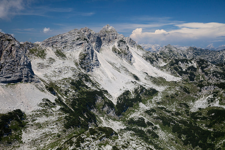 Z Bohinjskega Migovca
Proti Podrti gori z Bohinjskega Migovca.
Ključne besede: bohinjski migovec podrta gora
