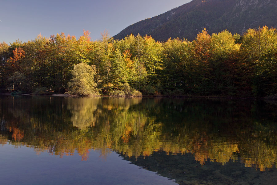 Ob jezeru
Bohinjsko jezero v jesenskih barvah.
Ključne besede: bohinj jezero jesen