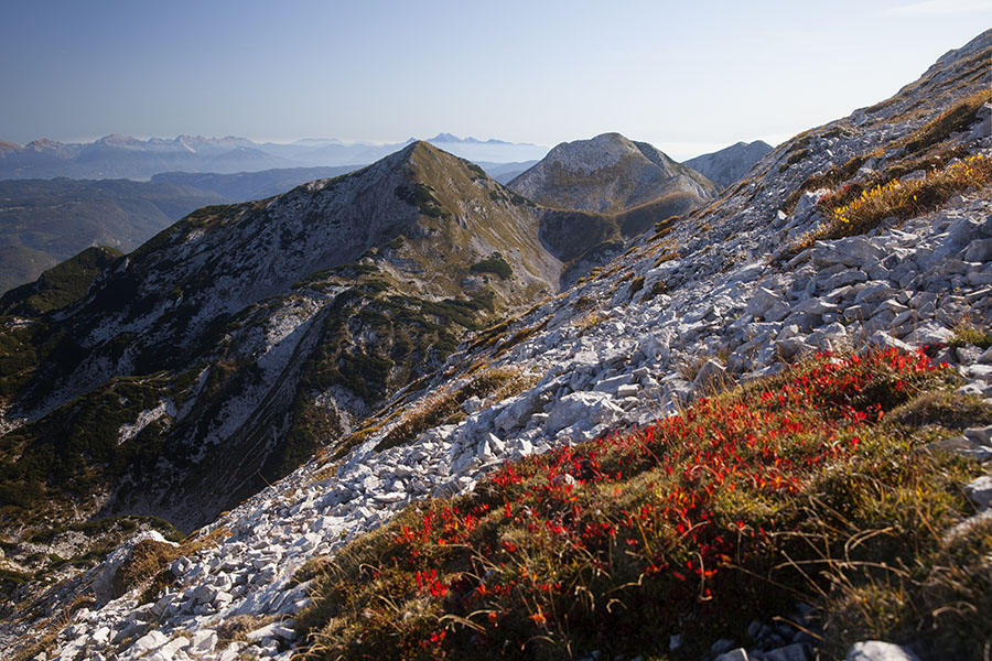 Z Rodice
Sestop z Rodice proti Dolam. Mali in Veliki Raskovec.
Ključne besede: rodica mala rodica dole mali veliki raskovec