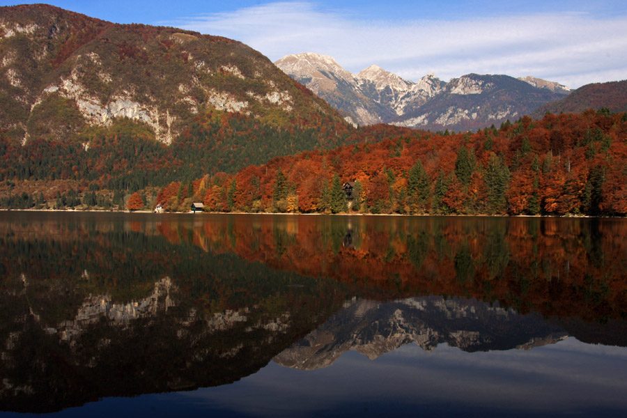 Pozna jesen I.
Zadnje barve jeseni ob Bohinjskem jezeru.
Ključne besede: bohinjsko jezero bohinj