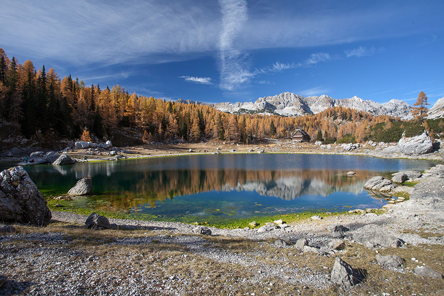 Dvojno jezero
Dvojno jezero.
Ključne besede: dvojno jezero koča pri triglavskih jezerih