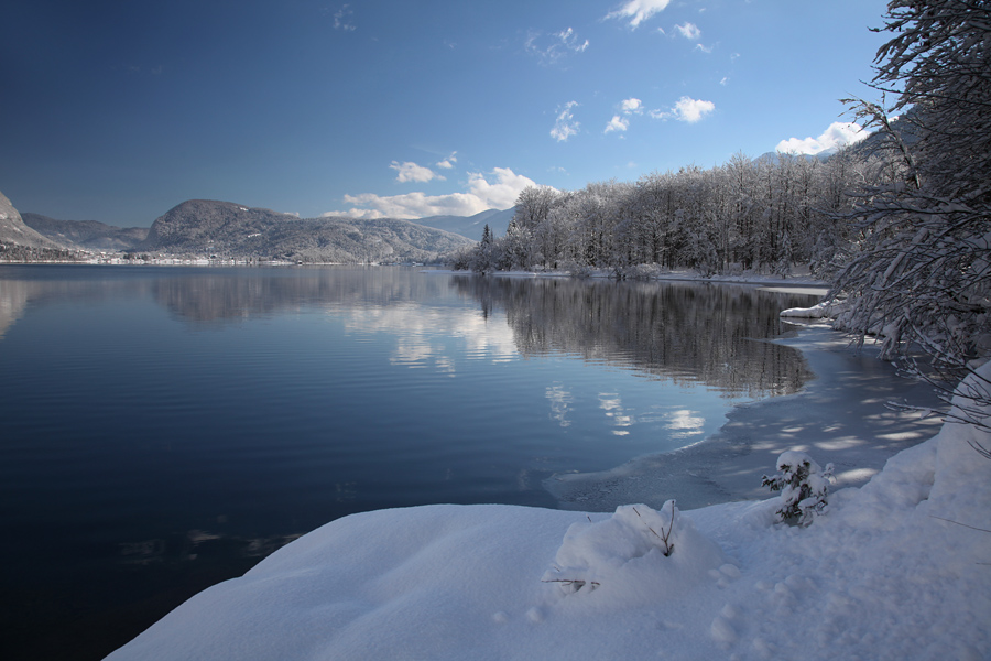 Bohinjsko jezero IX.
Zaliv v Bohinjskem jezeru.
Ključne besede: bohinj bohinjsko jezero