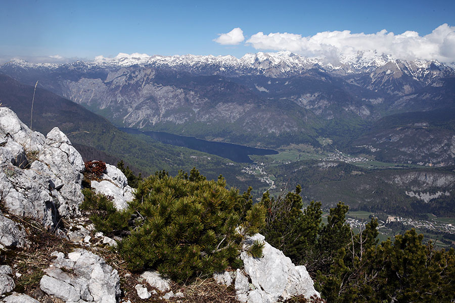 Bohinjsko jezero
Bohinjsko jezero in Triglavsko pogorje z Lisca.
Ključne besede: lisec bohinjsko jezero triglavsko pogorje