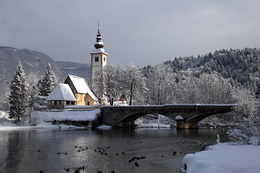 Sv. Janez
Po sneženju.

Ključne besede: bohinj jezero sv. janez