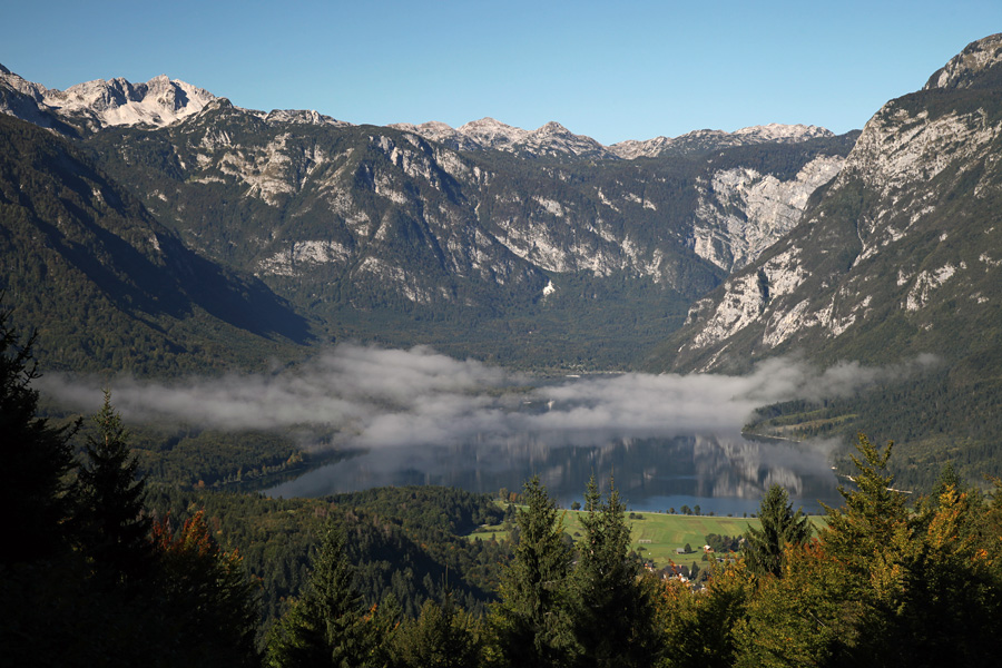 Jezero
Bohinjsko jezero z Rudnice.
Ključne besede: bohinjsko jezero rudnica