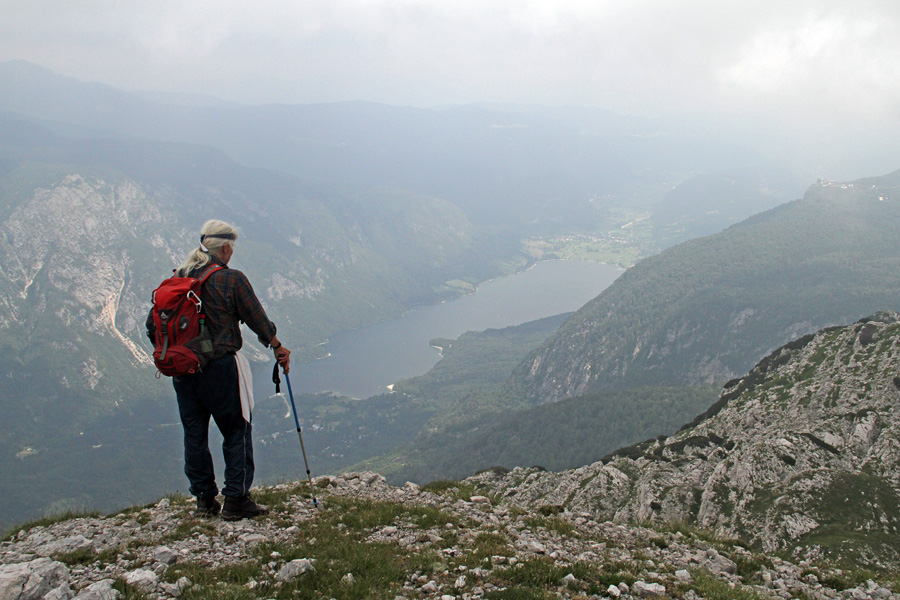 Na meglenem Bohinjskemu Migovcu
Brane bi šel pa kar plavat.
Ključne besede: bohinjski migovec bohinjsko jezero