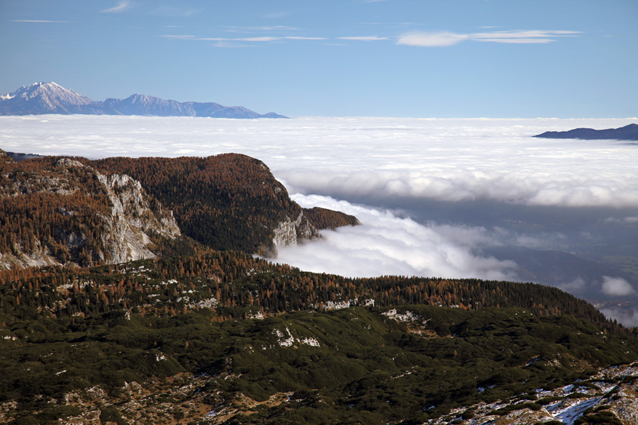 Pogled na Bohinj
Lepa Komna, zadaj Pršivec in megleno morje nad Bohinjem. Z Lanževice.
Ključne besede: lanževica lepa komna pršivec bohinjska kotlina